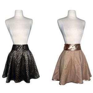 NWOT Heavenly Hostess Reversible Retro Apron Leopard Sheer Black/Gold One Size